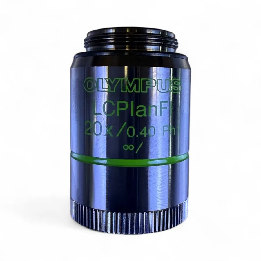 Объектив микроскопа Olympus LCPlanFl 20x Phase CAP-P1.1 +/-0.5. Fluorite Ph1 Mic — фото лота 1