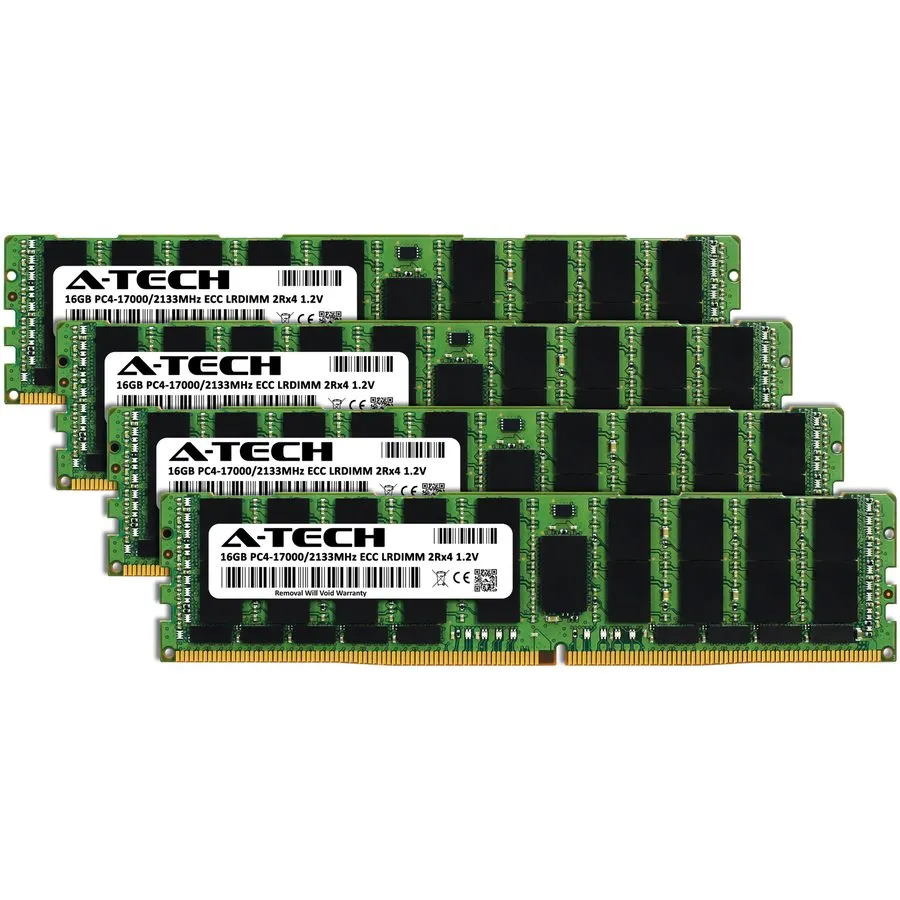 Модуль памяти A-Tech 128GB 8x 16GB 2Rx4 PC4-17000L LRDIMM DDR4 2133 MHz ECC Serv