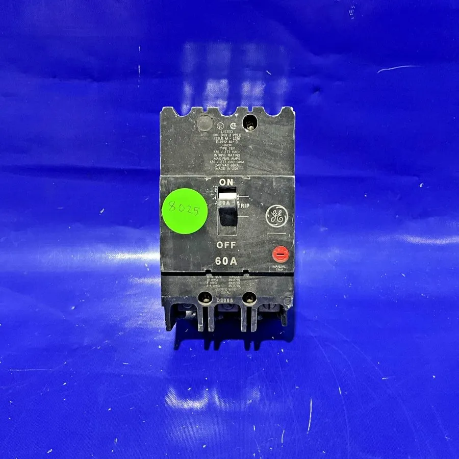 Автоматический выключатель GENERAL ELECTRIC TEY360 TEY 3 POLE 60 AMP 480v CIRCUI