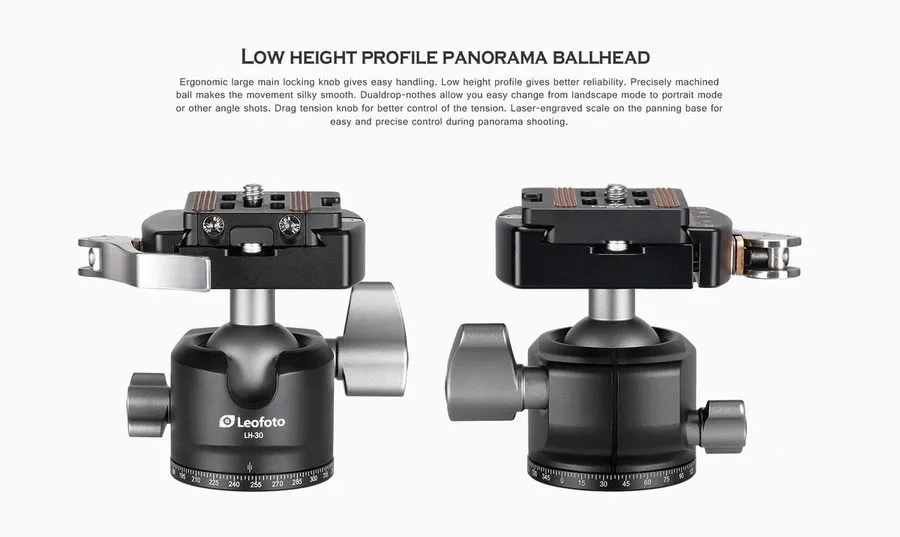 Оборудование видеонаблюдения Leofoto LS-284CX Carbon Fiber Tripod with LH-30LR B