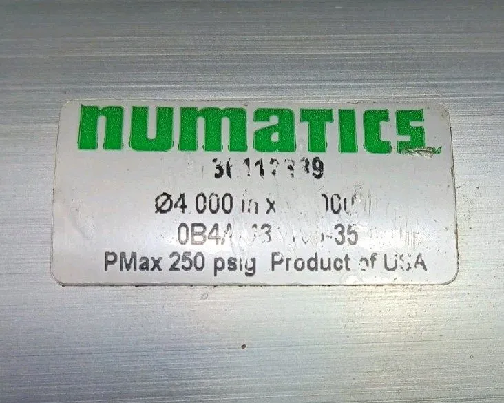 Пневмоцилиндр NUMATICS P1AR-12A3E-A3A2 Pneumatic Cylinder (4" BORE)-(12" STROKE) — фото лота 1