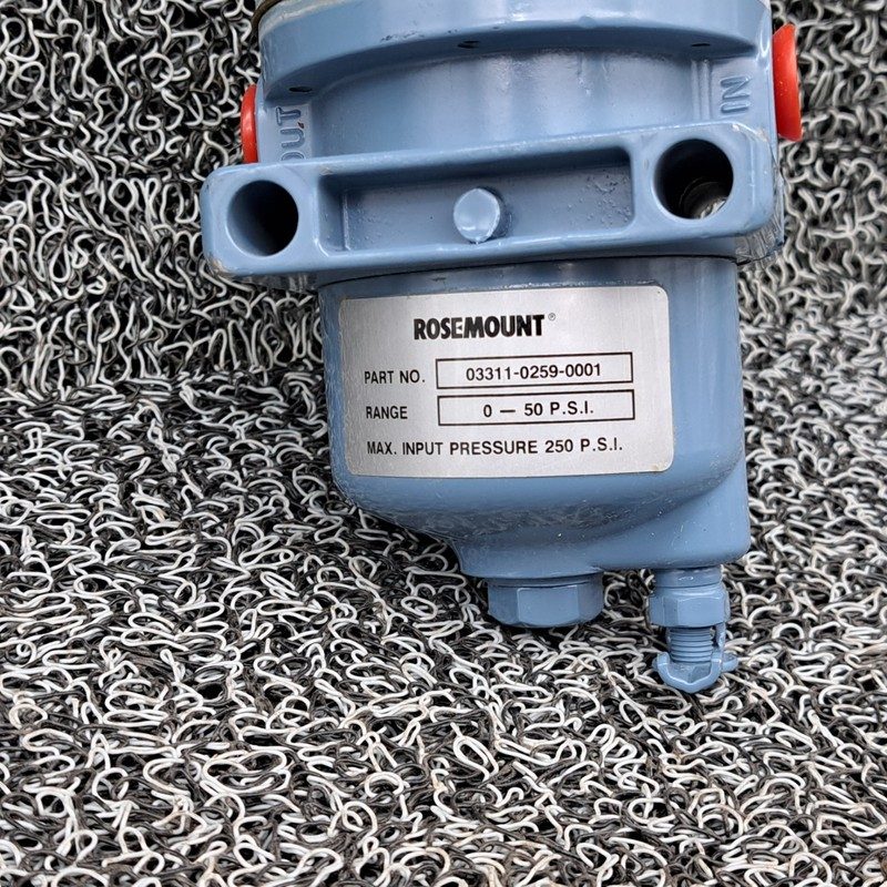 Датчик давления Rosemount 03311-0259-0001 Pressure Regulator 0-50 PSI — фото лота 1