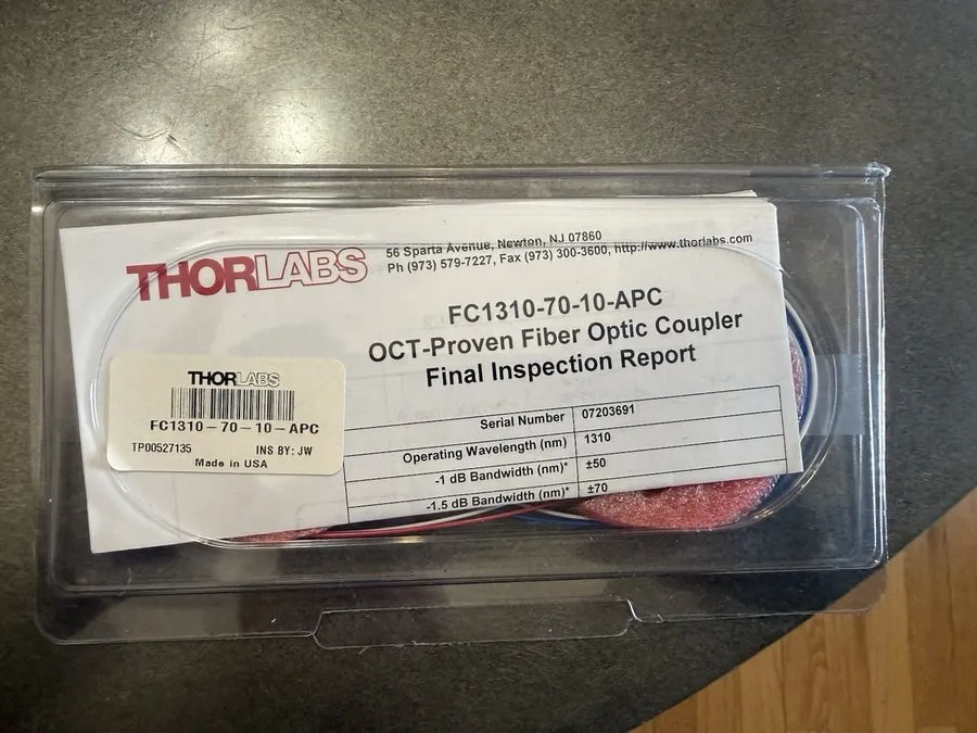 Электронный компонент ThorLabs FC1310-70-10-APC Fiber Optic Coupler — фото лота 1