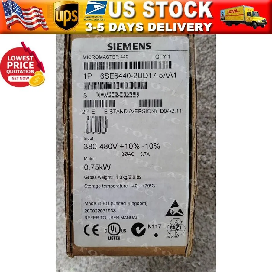 Частотный преобразователь Siemens 6SE6440-2UD17-5AA1 MICROMASTER440 without filt