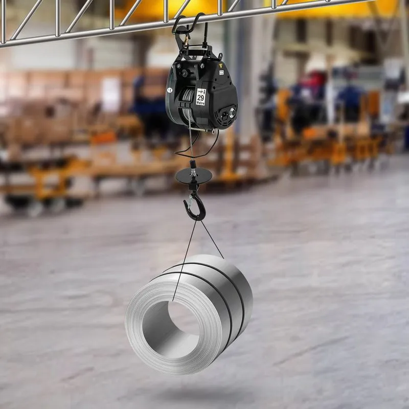 Таль 110V 50/60HZ Electric Hoist with Wired Control Winch Lift 500kg/1102.31lbs — фото лота 1