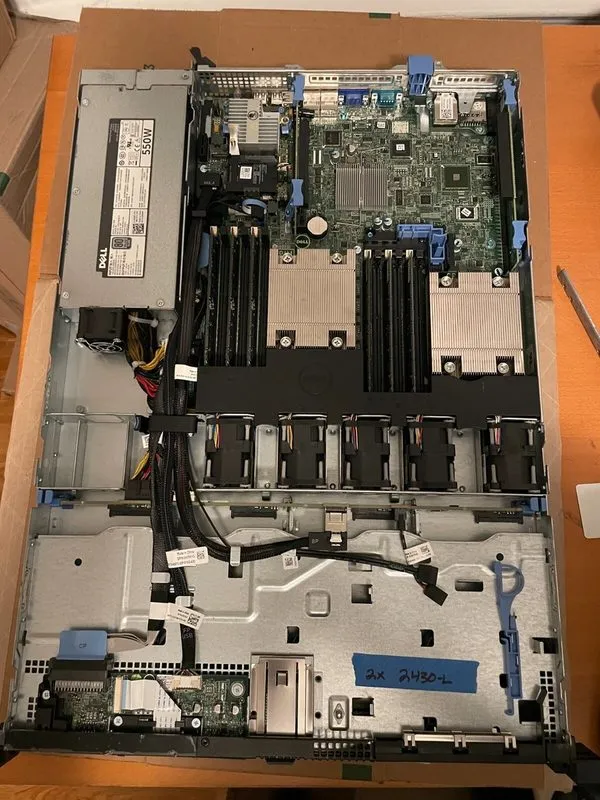 Сервер Dell PowerEdge R420 1U Dual Intel Xeon 2.4GHz 192GB DDR3 Ram HDD removed — фото лота 3