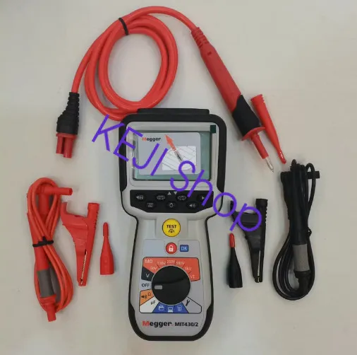 Дисплей MEGGER MIT430/2 Megohmmeter, 50 to 1000V DC, Backlit LCD