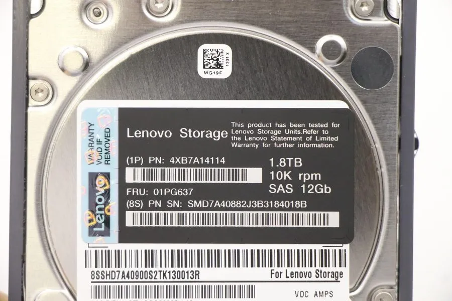 Жёсткий диск Lenovo 1.8TB 4XB7A14114 01PG637 SAS 10K 12Gb SAS 2.5" SFF Hard Driv