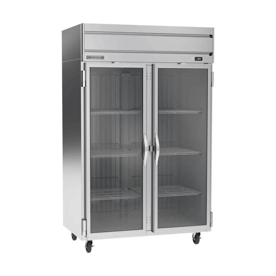 Холодильный шкаф Beverage Air HFP2HC-1G 52" 2-Glass Door Reach-In Freezer, Top M