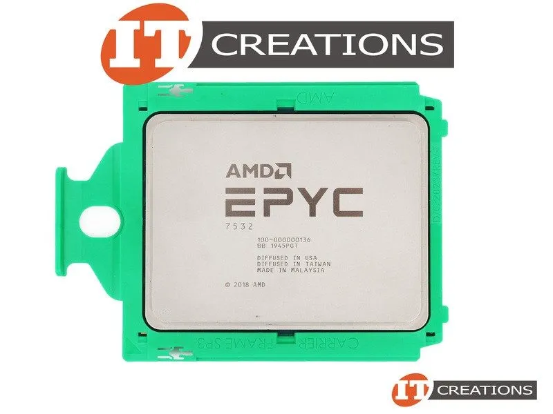 Процессор 100-000000136 AMD EPYC 7532 32-Core 2.40GHz 200W SP3 Dell Locked Proce