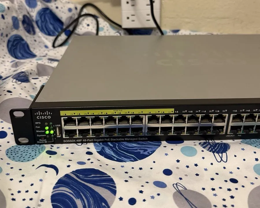Коммутатор Cisco SG550X-48P-K9 48 Port PoE SFP 10GB Stackable Managed Switch w2  — фото лота 2