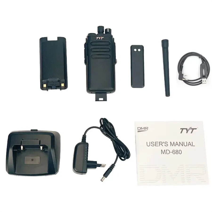 Радиостанция TYT MD-680 10W UHF 400-470MHz Digital Walkie Talkie IP67 Waterproof