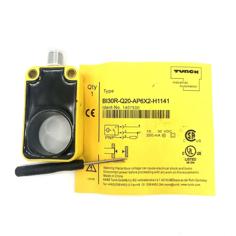 Датчик приближения TURCK BI30R-Q20-AP6X2-H1141 Proximity Sensor, 6mm Range, 10-3