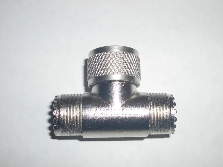 Разъём AMPHENOL 83-1T M-358 74868 UHF TYPE TEE ADAPTER CONNECTOR 1-MALE 2-FEMALE
