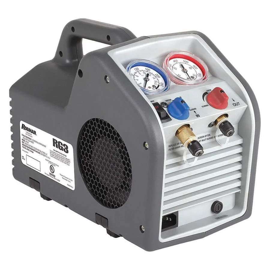 Станция обслуживания кондиционеров ROBINAIR RG3 Refrigerant Recovery Machine 46C — фото лота 1