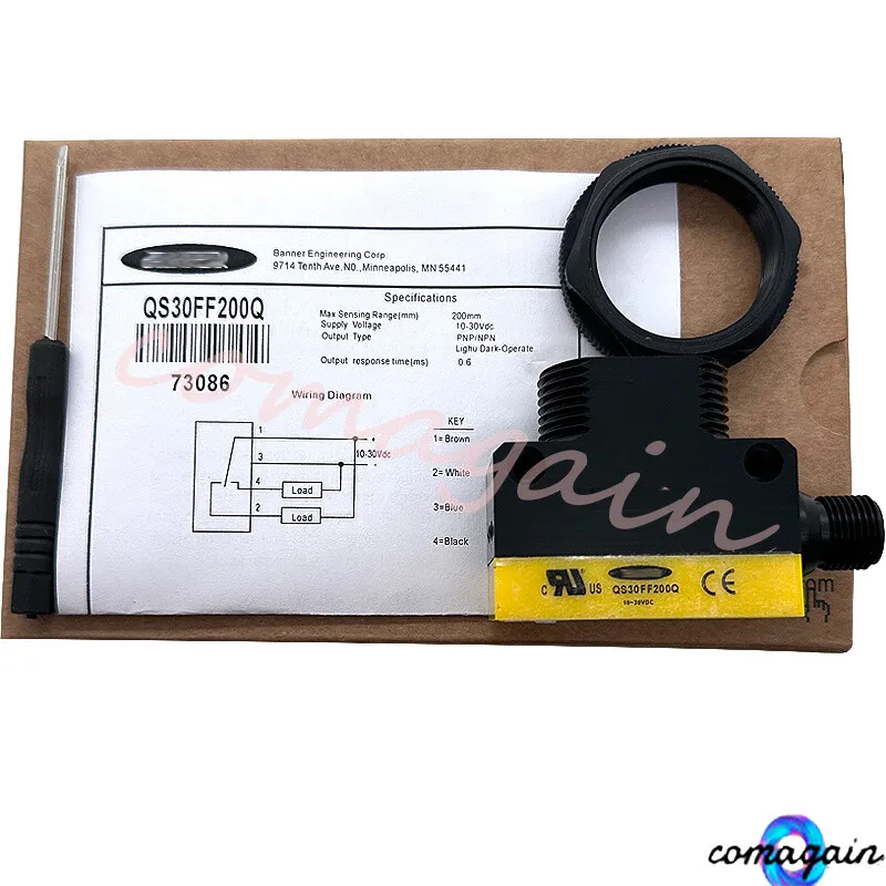 Фотоэлектрический датчик BANNER QS30FF200Q Photoelectric Switch Sensor