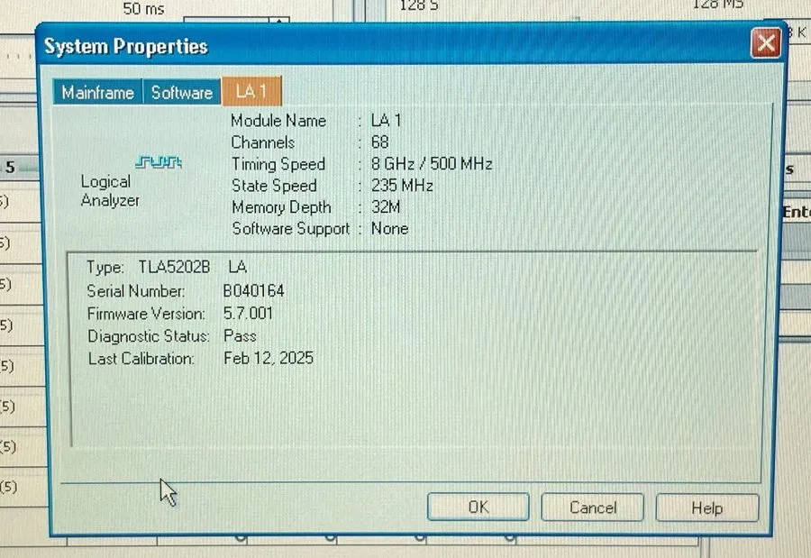 Логический анализатор Tektronix TLA5202B Logic Analyzer 68 Channel 2GHz Deep Tim