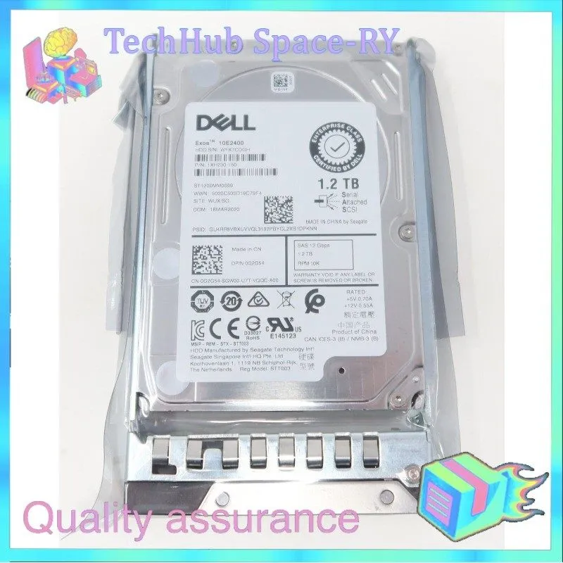 Сервер 0-HOURS G2G54 0G2G54 Dell POWEREDGE 1.2TB 10K RPM 12Gbps 2.5" SAS HDD Har