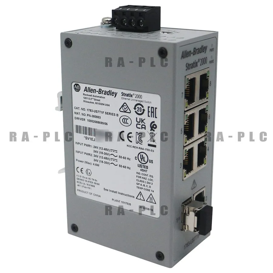 Коммутатор Allen Bradley 1783-US7T1F Stratix 2000 7T+1F Port Unmanaged Switch Br