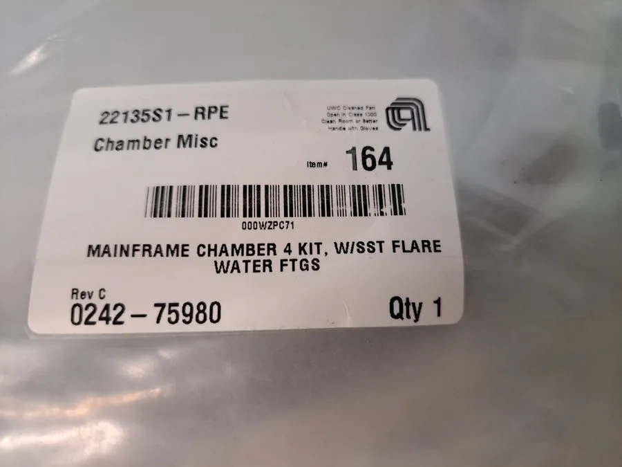 Трубопроводная арматура Applied Materials AMAT 0242-75980 Chamber 4 Water Kit Sp