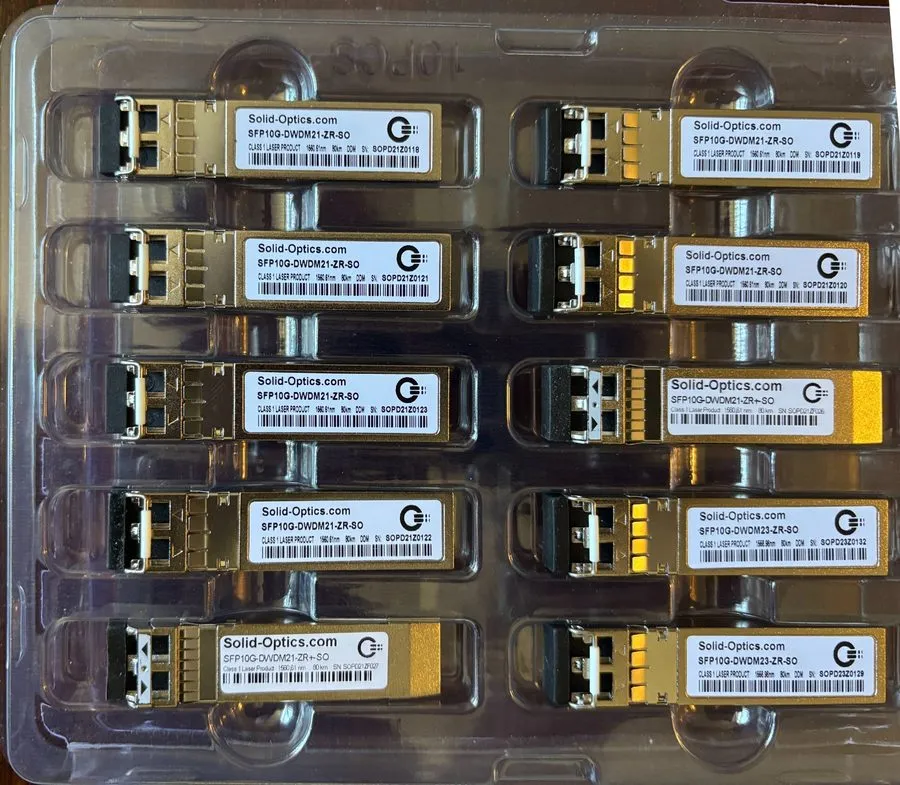 Трансивер Solid Optics 10G DWDM (ch 23) SFP 80km transceiver для Cisco SFP10G-DW — фото лота 1