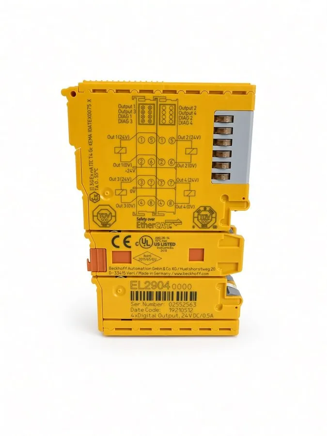 Модуль ввода-вывода El2904 Beckhoff EtherCAT 4ch Digital Output 24V Dc 0.5A