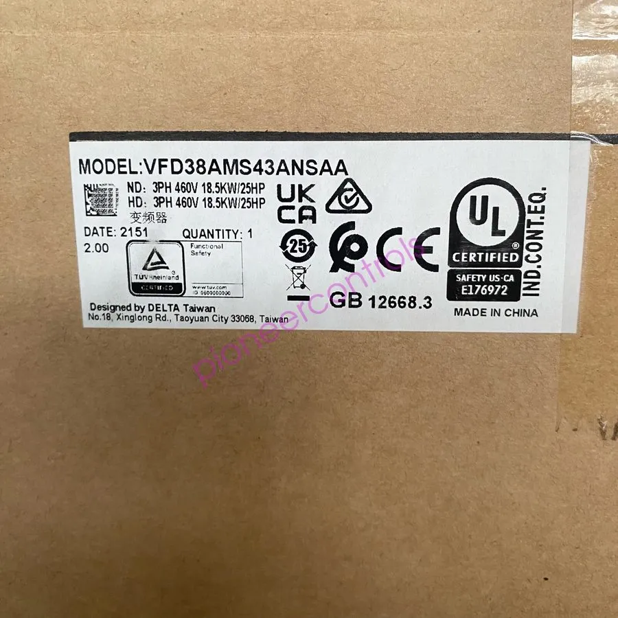 Частотный преобразователь VFD38AMS43ANSAA Delta VFD inverter MS300 18.5kw 25HP 3