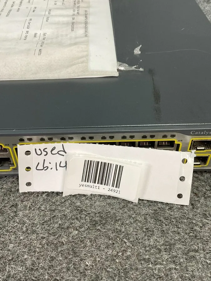 Коммутатор Cisco Catalyst 3750 WS-C3750-48PS 48-Port PoE Gigabit Switch