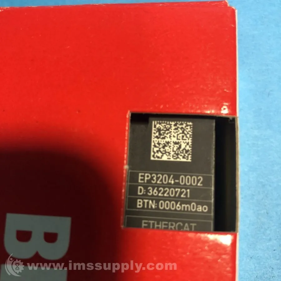 IIoT-устройство EP3204-0002 BECKHOFF EtherCAT terminal box Shipping