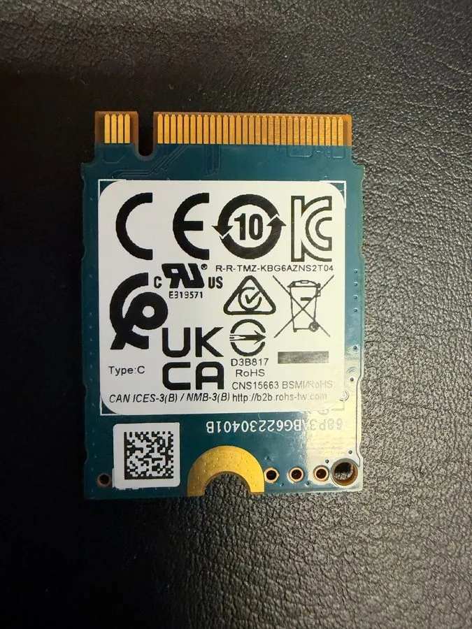 SSD-накопитель KIOXIA 512GB GEN 4x4 NVMe PCIe M2 SSD KBG60ZNS512G DELL 0DFMP3