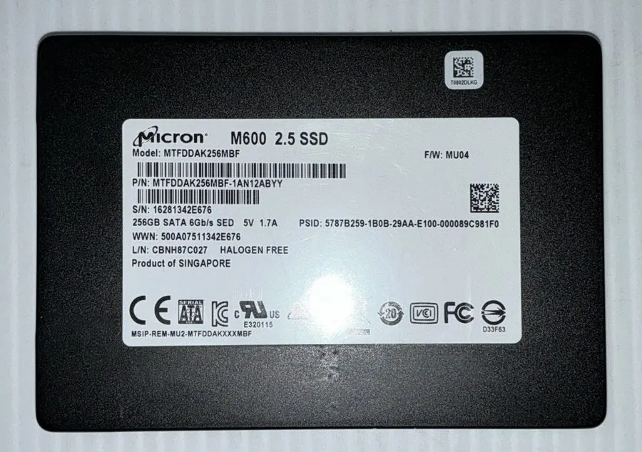 SSD-накопитель Micron 256GB 1100 SSD SATA 2.5" Solid State Drive MTFDDAK256MBF