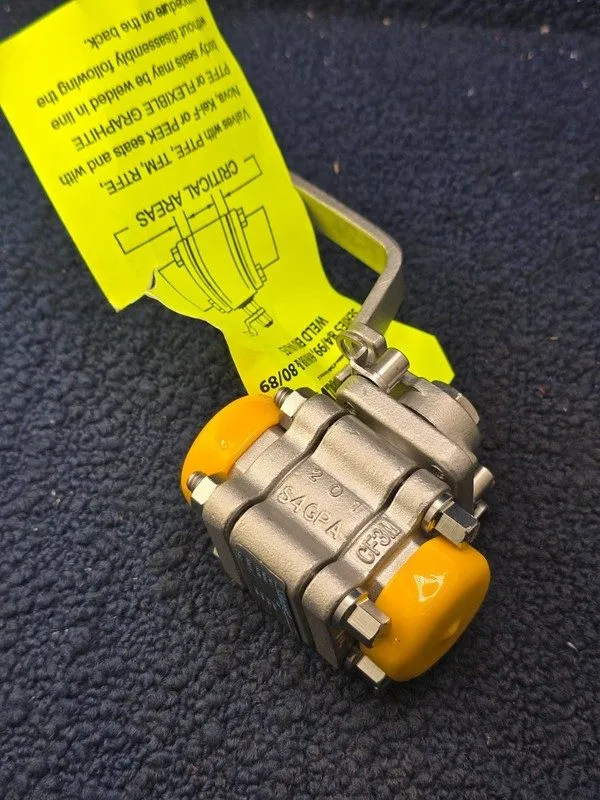 Клапан Sharpe S4GPA 1/2" CF8M Body 316 Stainless Steel Ball Valve TFM Seat B16.3