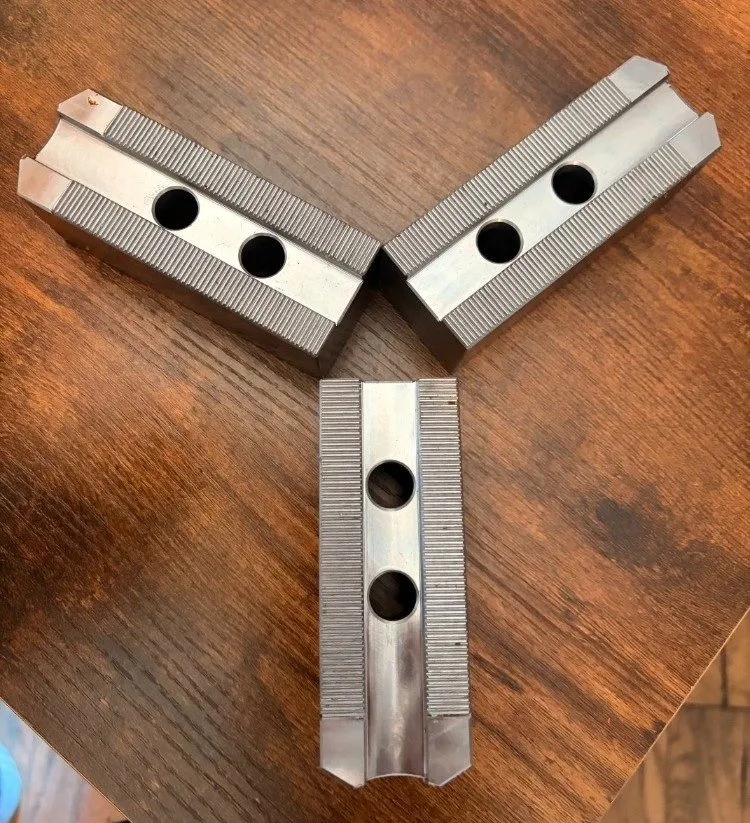 Режущий инструмент 3 x SAM CHULLY HAAS LATHE CHUCK JAWS, SB10B1, in BOX — фото лота 2