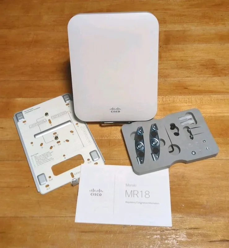 Точка доступа Wi-Fi CISCO MERAKI MR18-HW 802.11N POE CLOUD MANAGED WIFI ACCESS P — фото лота 1
