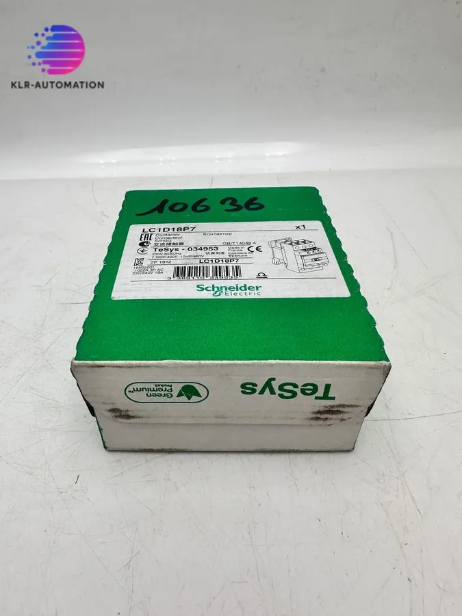 Контактор LC1D18P7 Schneider Electric TeSys D 18 A 3-Pole Contactor, 230 V AC Co — фото лота 1