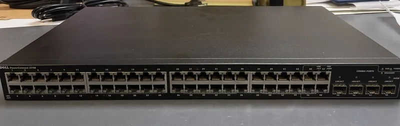 Коммутатор Dell Powerconnect 2748 48 Port Gigabit Ethernet Network Switch- Worki