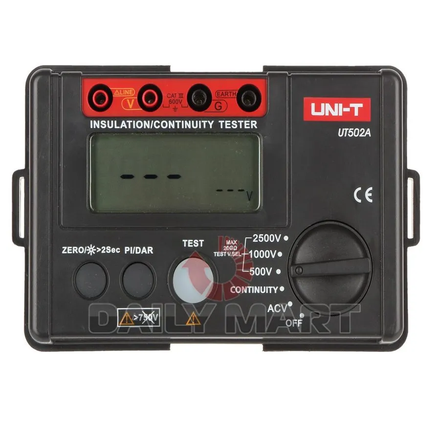 Тестер Megohmmeter Megger Digital Insulation Resistance Tester UNI-T UT502A 1000