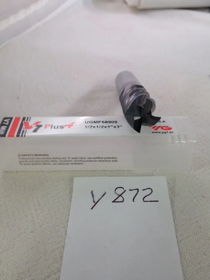 Режущий инструмент YG 1/2" DIAMETER CARBIDE END MILL. 4 FL. UGMF68909. 1" LOC (Y — фото лота 1