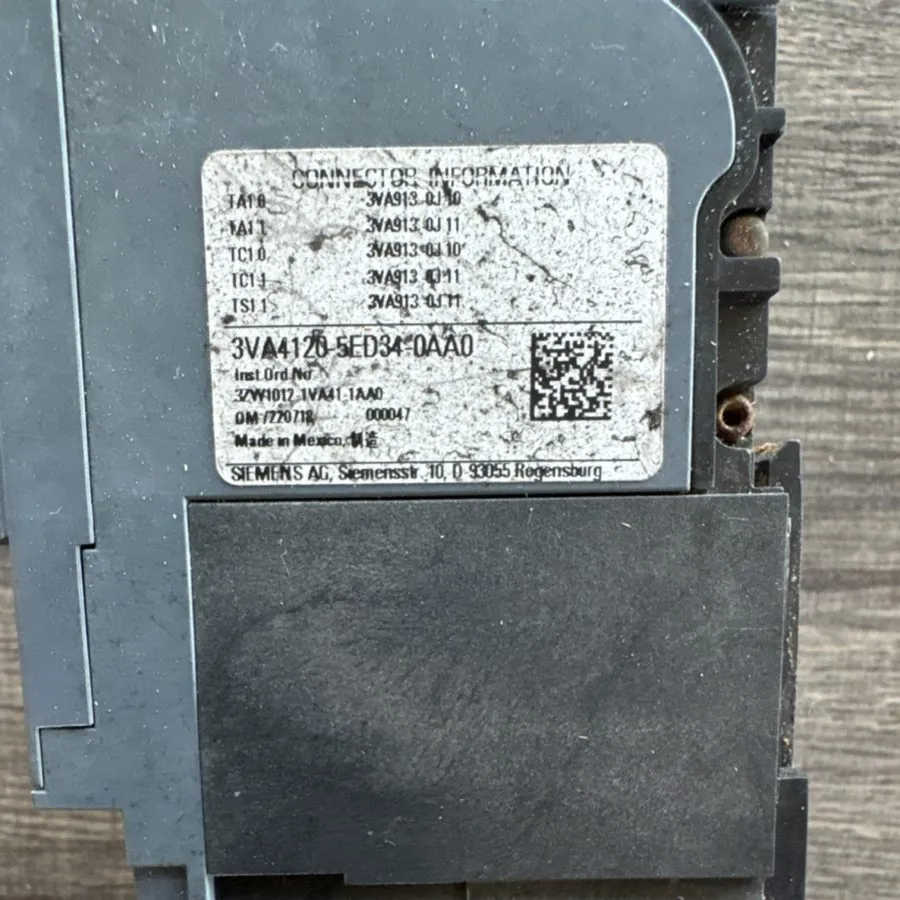 Автоматический выключатель SIEMENS 3VA4120-5ED34-0AA0 ,CIRCUIT BREAKER, 3P/20A /