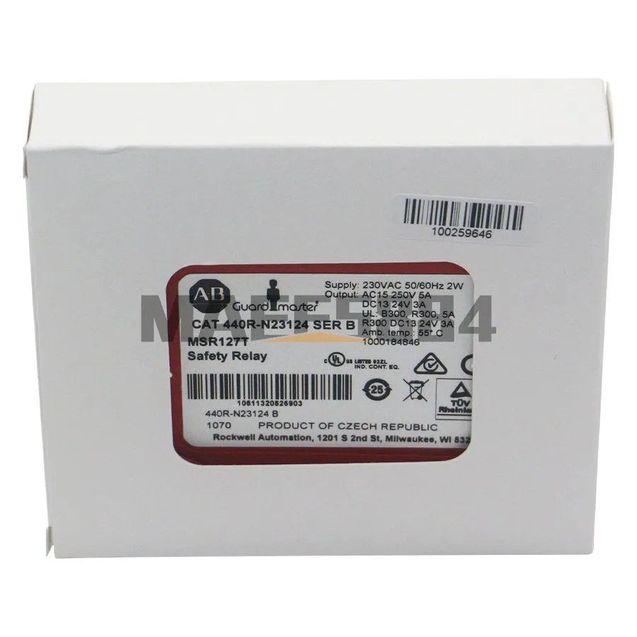 Реле безопасности Allen-Bradley 440R-N23124 Guardmaster MSR127T Safety Relay