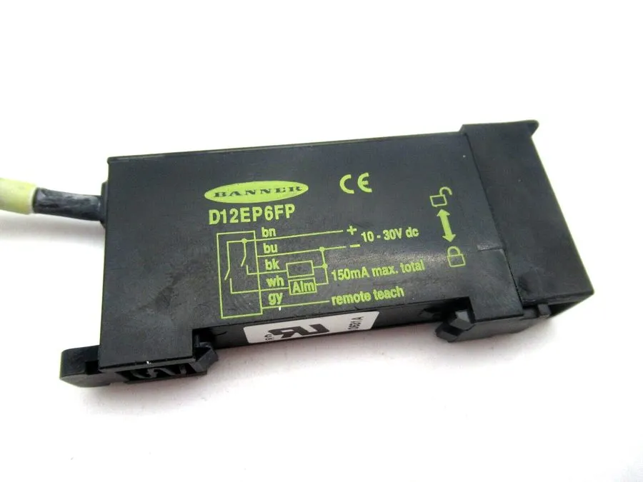 Датчик приближения Banner D12EP6FP Plastic Fiber Optic Photoelectric Proximity S