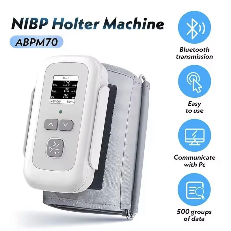 Монитор пациента ABPM70 Continuously monitors blood pressure and heart rate