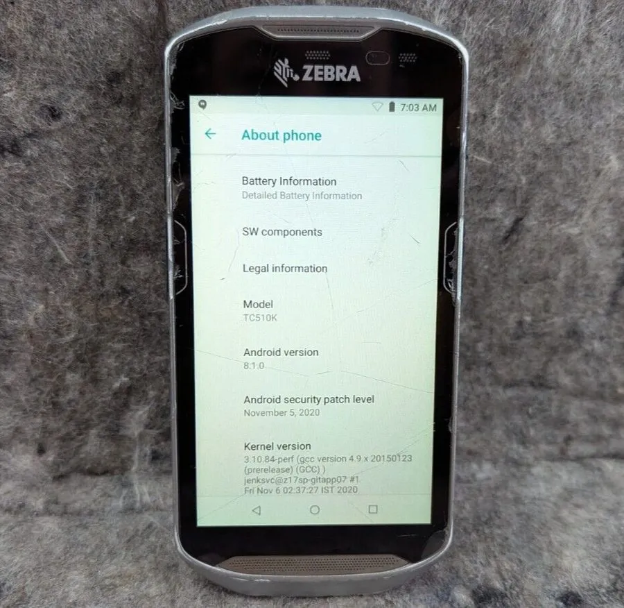 Сканер штрих-кода ZEBRA TC510K Handheld Barcode Computer Scanner 100% GREAT Shap