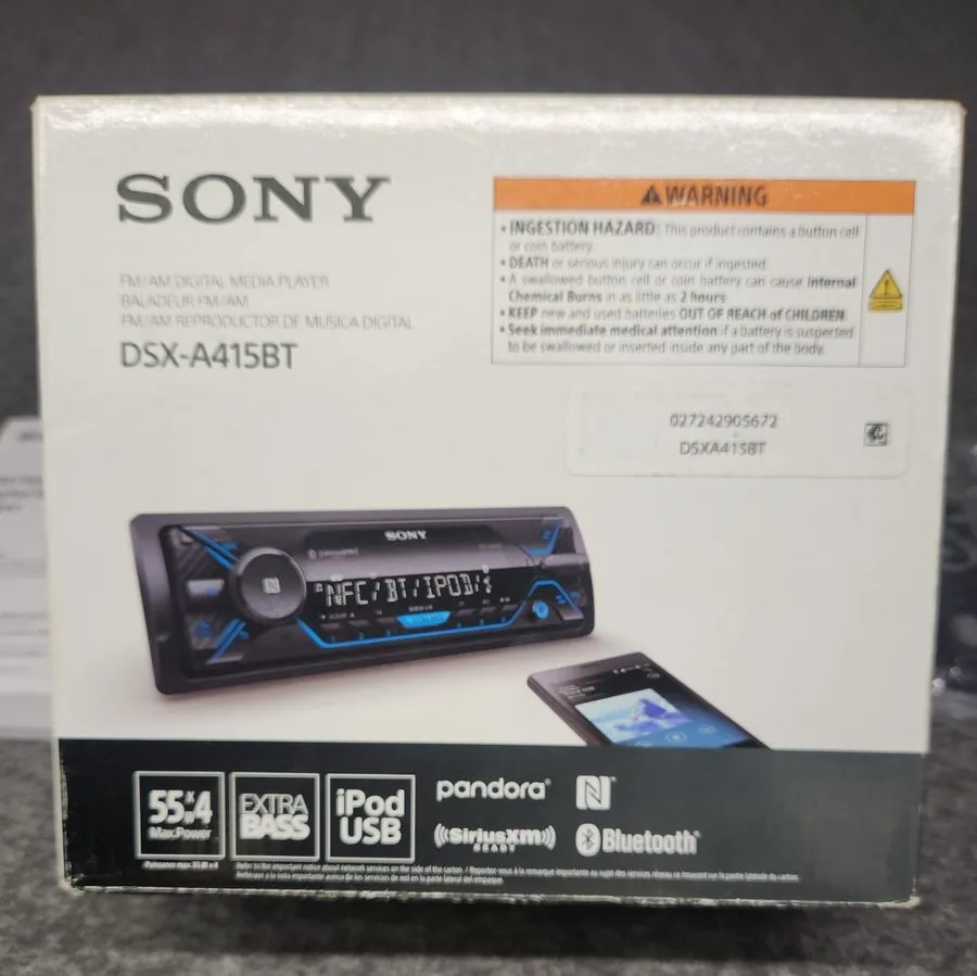 Складское оборудование Sony DSX-A415BT, Digital Media Receiver w/ Bluetooth no w — фото лота 1
