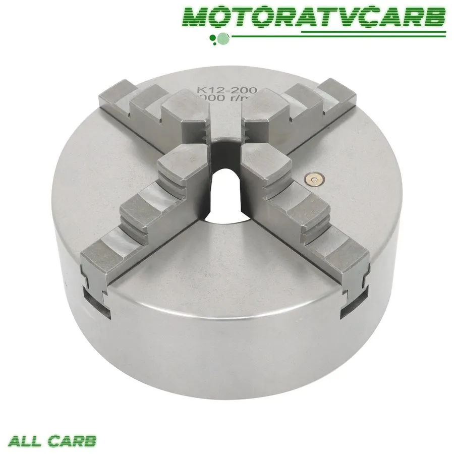 Режущий инструмент ALL-CARB K12-200 4-Jaw 8" Lathe Chuck Cast Iron Self-Centerin