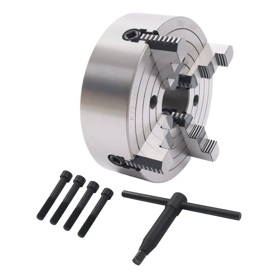 Режущий инструмент LABLT 10" K72-250 4-Jaw Lathe Chuck 0.6-9.84in Clamping Range