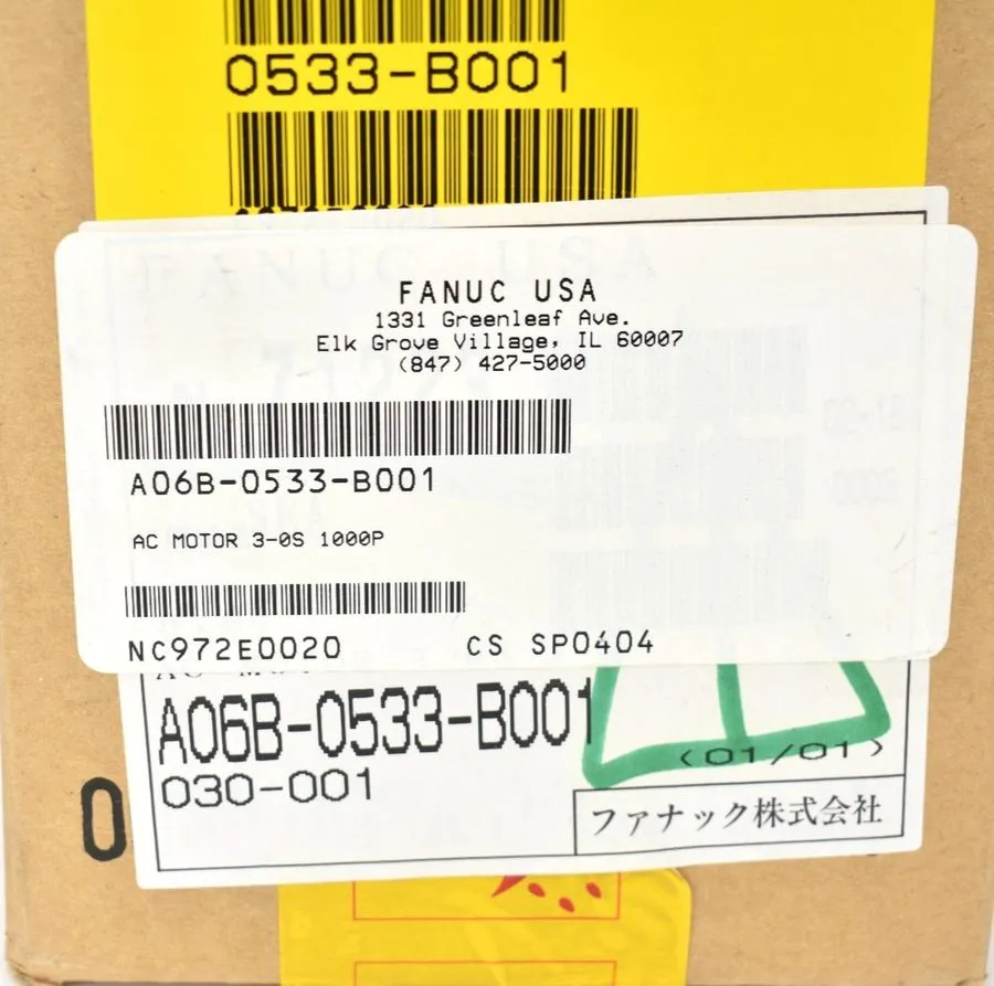 Серводвигатель Fanuc #A06B-0533-B001 Model 3-OS AC Servo Motor
