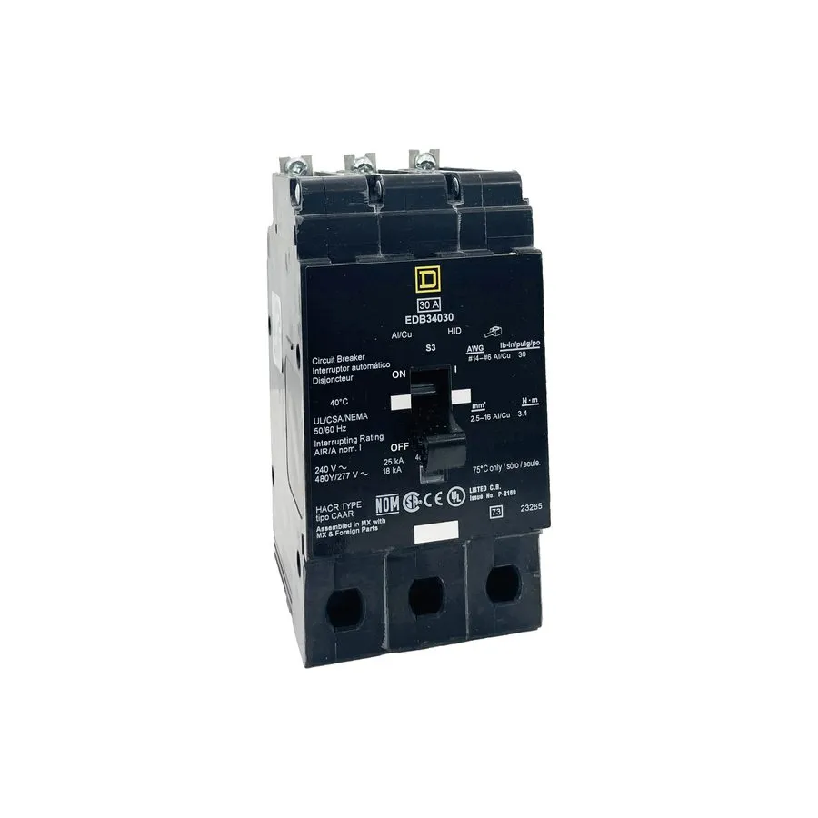 Автоматический выключатель Square D EDB34030 Circuit Breaker 30A 3-Pole 480V AC 