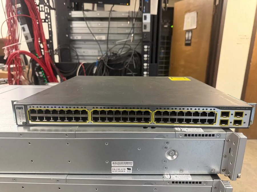 Коммутатор Cisco Catalyst (WS-C3750G-48PS-S) 48 Ports PoE Gigabit Ethernet Switc