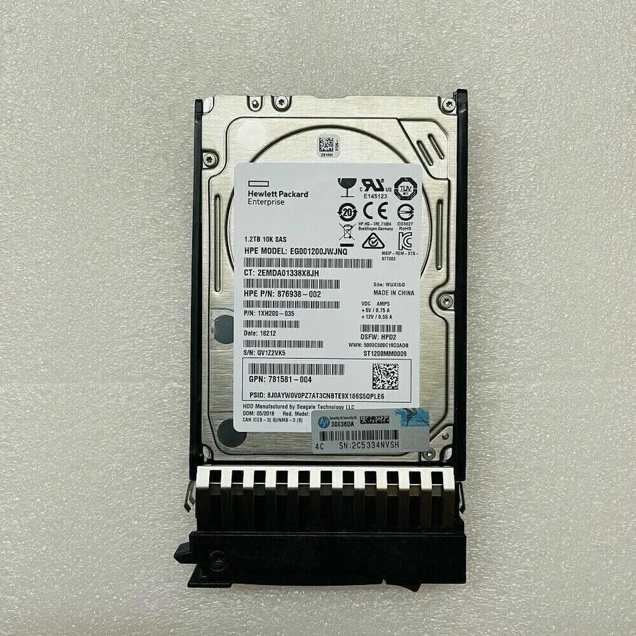 Жёсткий диск 787648-001 J9F48 HPE MSA 1.2TB 12G SAS 10K SFF 2.5inch HDD 787677-0